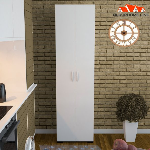 ALÇİÇEK 8 Raflı Dolap, Çok Amaçlı Dolap, Ayakkabılık, Kitaplık - 1