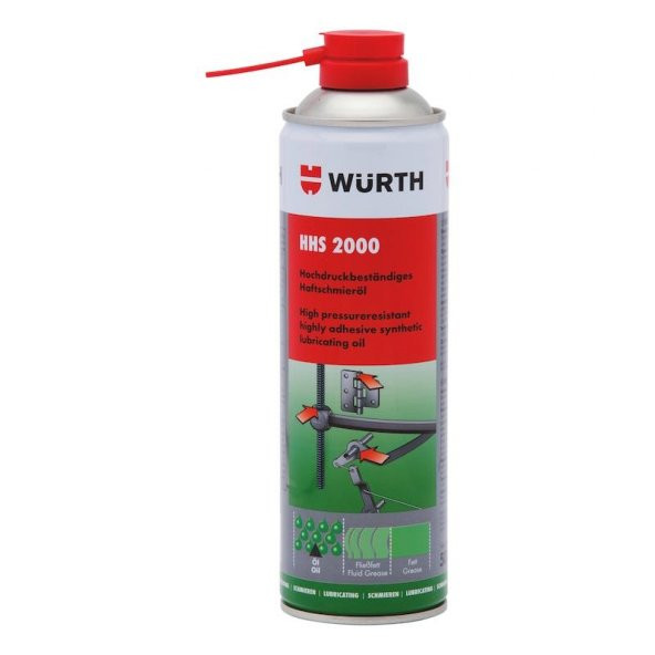 Würth HHS 2000 Tutunma Özellikli Zincir Yağlayıcı Sprey 500 Ml