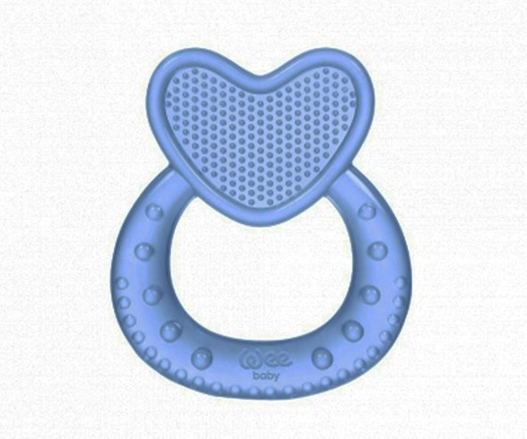 Wee Baby Kalpli Silikon Diş Kaşıyıcı Mavi