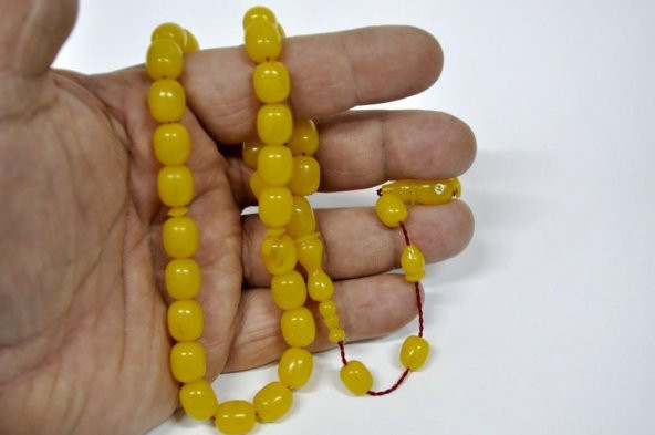 Tesbihci Dayı Sıkma Kehribar  Tesbih (Khr 10732) - 2