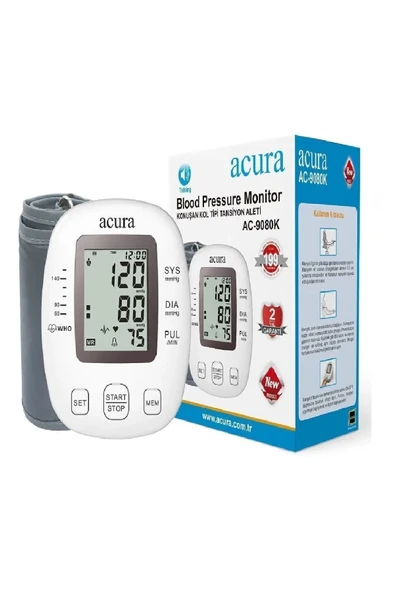 Acura AC-9080K Türkçe Konuşan Koldan Tam Otomatik Tansiyon Aleti Çanta Hediyeli - 3