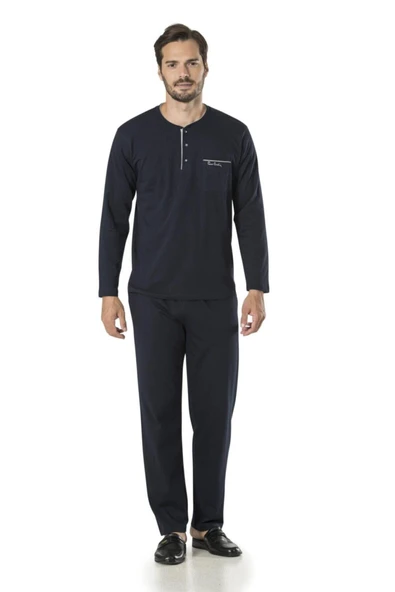 Pierre Cardin Erkek Damat Çeyiz Triko Ropdöşambır 5'li Pijama Takım Özel Kutulu - 6