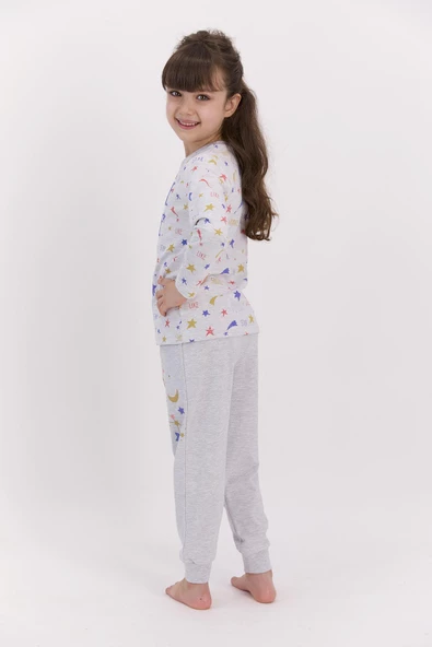 RolyPoly 2595 Shine Like A Star Karmelanj Kız Çocuk Pijama Takımı - 3