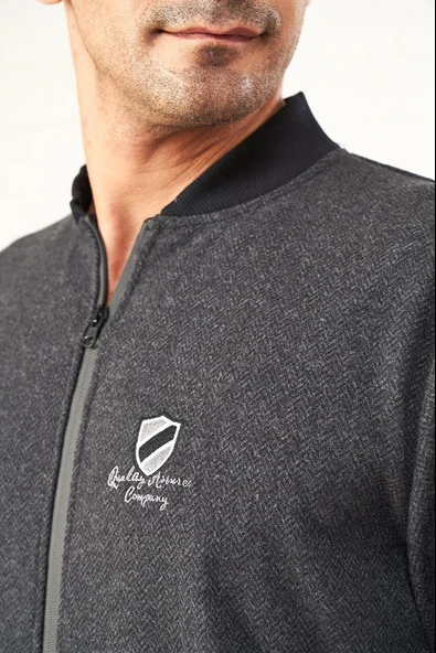 Pjs 22612 Erkek Fermuarlı Eşofman Takımı - Resim 4