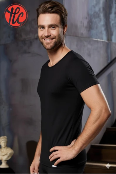 Goldenbay 2523 Erkek O Yaka Kısa Kollu Üst Termal Içlik - 5