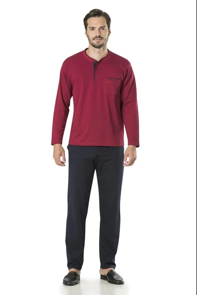 Pierre Cardin Erkek Damat Çeyiz Triko Ropdöşambır 5'li Pijama Takım Özel Kutulu - 9