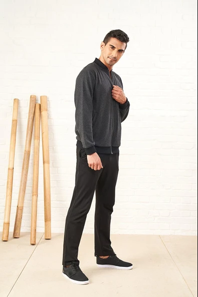 Pjs 22612 Erkek Fermuarlı Eşofman Takımı - Resim 2