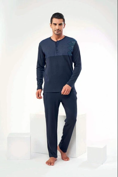 Pjs 22601 Erkek  Uzun Kol Pijama Takımı - Resim 3
