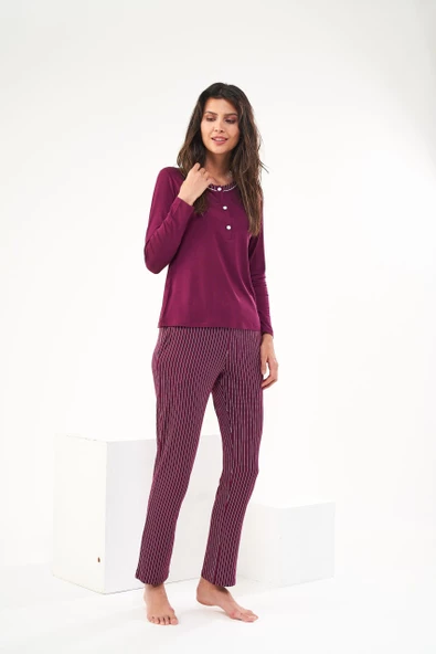 Pjs 22430 Kadın Patlı Pijama Takım