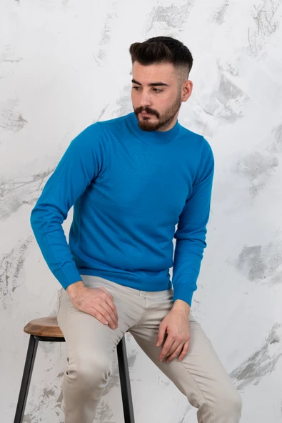 ARSLANLI YARIM BALIKÇI ERKEK TRİKO KAZAK - 9