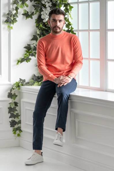 ARSLANLI YARIM BALIKÇI ERKEK TRİKO KAZAK