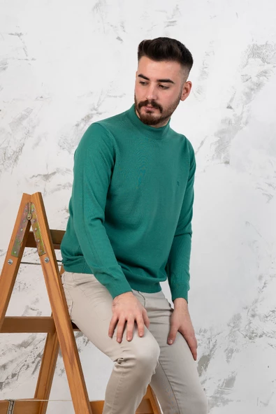 ARSLANLI YARIM BALIKÇI ERKEK TRİKO KAZAK - 6