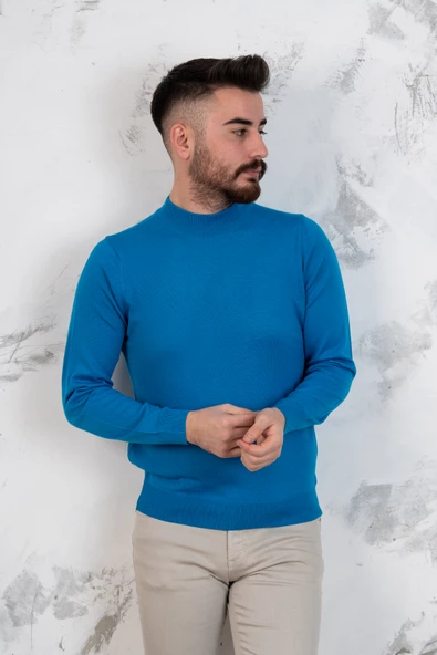 ARSLANLI YARIM BALIKÇI ERKEK TRİKO KAZAK - 10