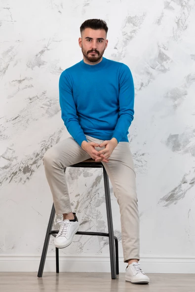 ARSLANLI YARIM BALIKÇI ERKEK TRİKO KAZAK - 8