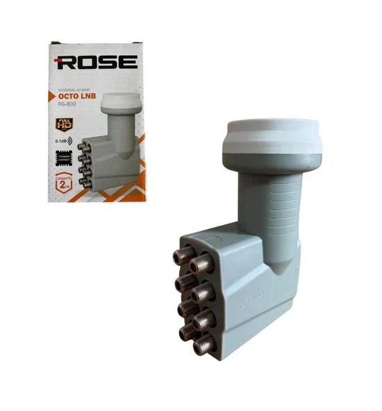 ROSE SEKİZLİ LNB RG-800 FULL HD UYUMLU ürün görseli 1