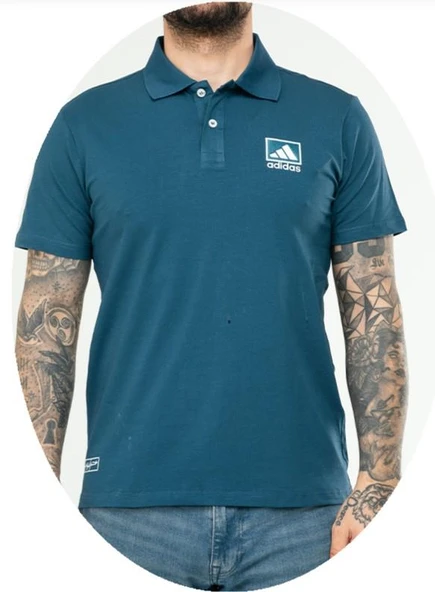 Adidas EF-3970 Erkek Pamuk Cotton Polo Yaka T-Shirt - 5