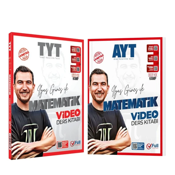 Full Matematik TYT AYT Matematik Video Ders Kitabı Seti 2 Kitap