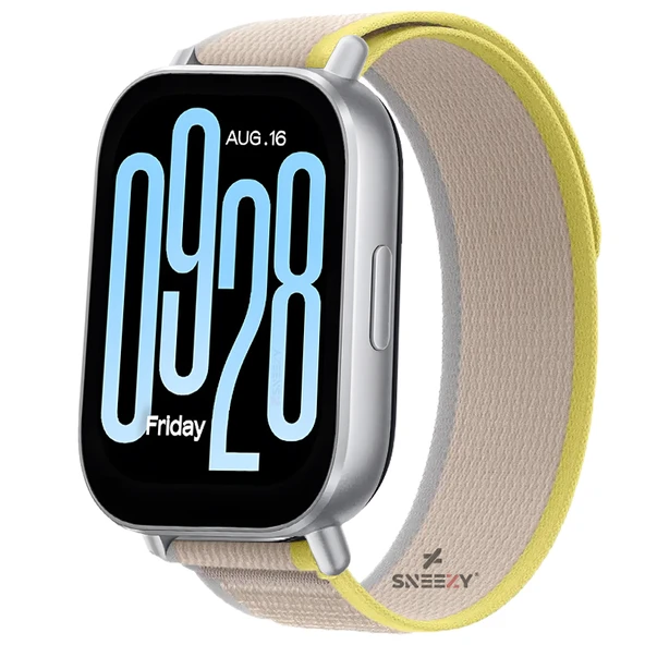 Redmi Watch 5 Active Redmi 5 Lite Uyumlu Kordon Trail Loop Yumuşak Kumaş Kordon  Sarı