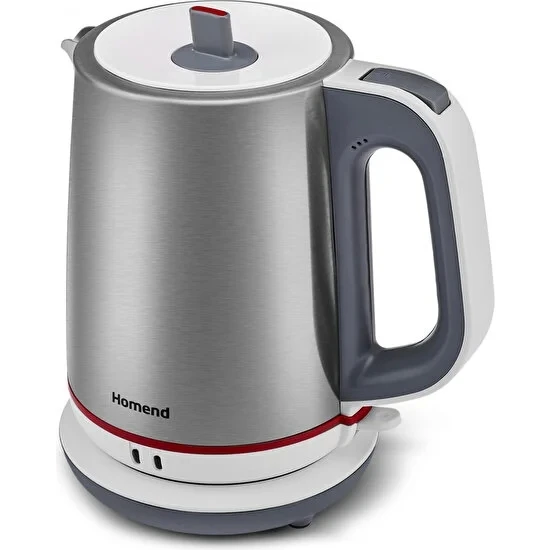 Homend Royaltea 1751H Cam Demlikli Inox Beyaz Çay Makinesi - 3