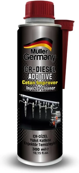 Müller Germany CR-Dizel Yakıt Katkısı, Setan İyileştirici, Enjektör Temizleyici, 300 ml