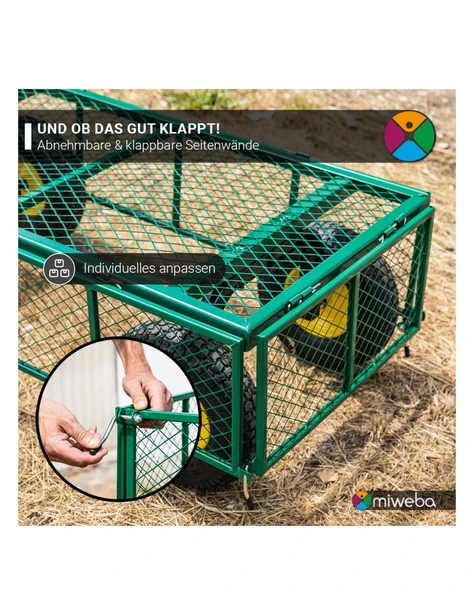 El Arabası 700 Kg Katlanabilir Taşıma Arabası Arazi Gezi Arabası - 3