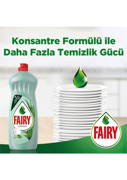 Fairy Losyon Sıvı Bulaşık Deterjanı 1500 ml Aloe Vera Kokulu - 6