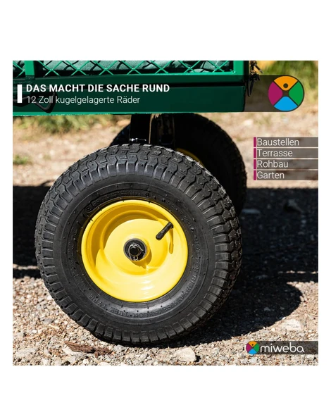 El Arabası 700 Kg Katlanabilir Taşıma Arabası Arazi Gezi Arabası - 7