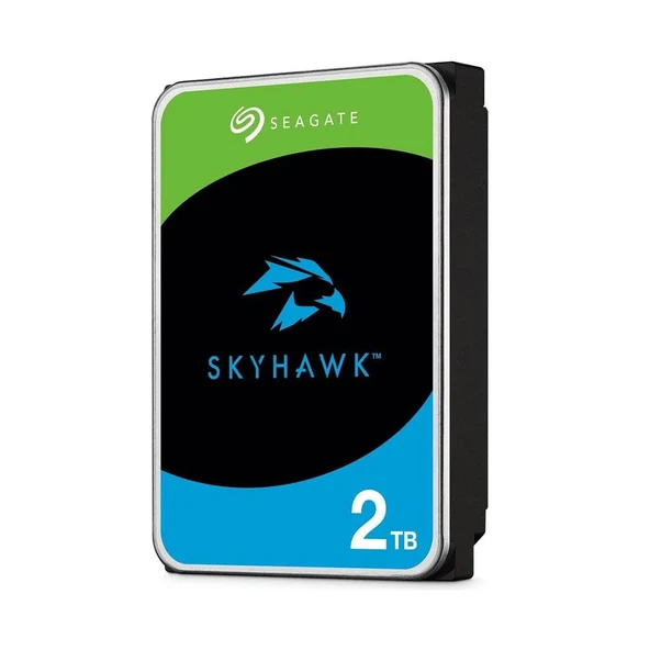 Seagate SKYHAWK 3,5" 2TB 256M 5400RPM ST2000VX017 SATA 3, 64HD Kamera, 7/24 Güvenlik Diski - 2