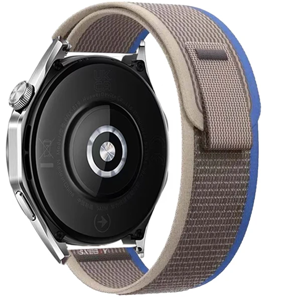 Huawei Watch Ultimate – Watch Buds 22mmUyumlu Wander Trail Loop Kordon  Mavi - Resim 2