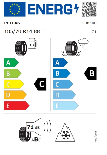 Petlas 185/70 R14 88T Snowmaster 2 Kış Lastiği 2024 Üretim - 3