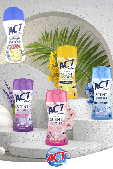 Act Çamaşır Parfümü 210 gr x 5 Adet (İstanbul, Moskova, Berlin, Tokyo, Paris)