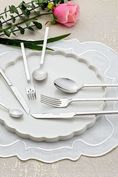 Storm 84 Parça 12 Kişilik Çatal Kaşık Bıçak Takımı Lüks Kutulu - 2