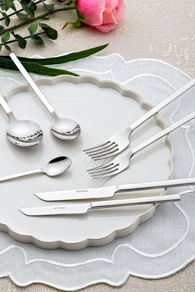 Storm 84 Parça 12 Kişilik Çatal Kaşık Bıçak Takımı Lüks Kutulu