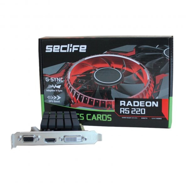 SECLIFE 2GB Radeon R5 220 DDR3 64Bit DVI HDMI VGA - 5