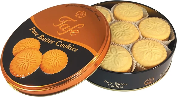 TAFE Tereyağlı Kurabiye Teneke Kutu 320 gr