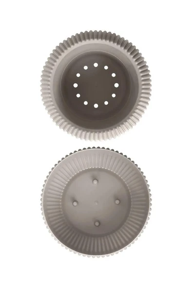 Omnipazar KRS Mercan Dekoratif Sukulent Kaktüs Plastik Saksı Takımı 3'lü Set Bej - Resim 3