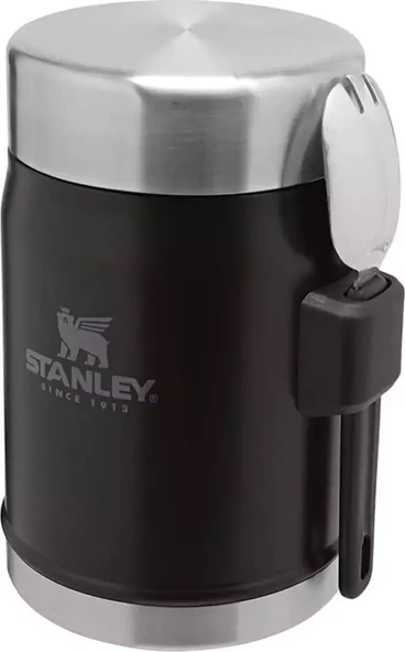 Stanley Classic Yemek Termosu Kaşıklı 0,4 L Siyah