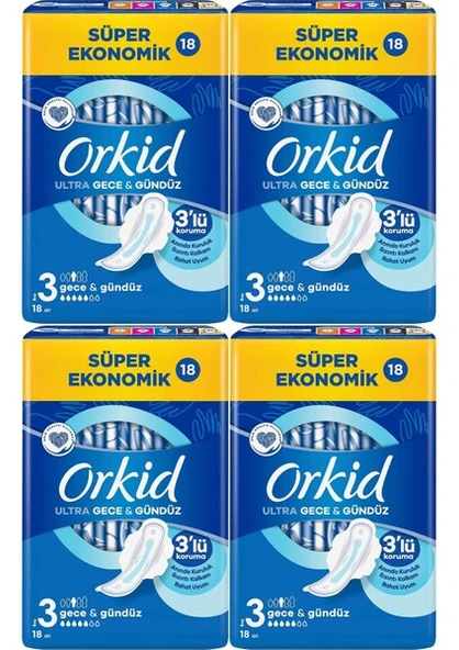 Orkid Ultra Gece Gündüz 3 No 72li