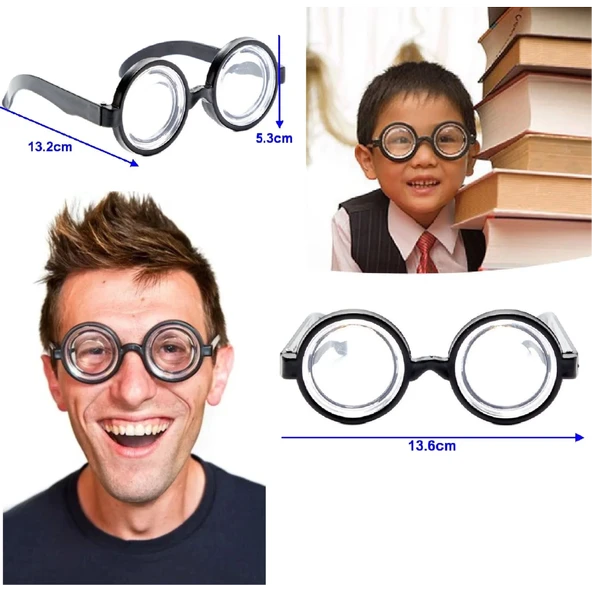 İnek Öğrenci Gözlüğü Şaka Gözlüğü - Resim 2