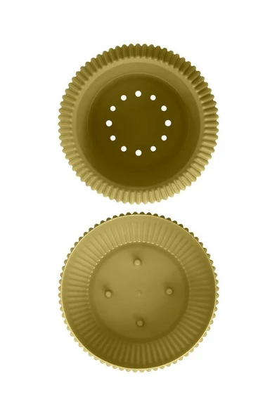 Omnipazar KRS Mercan Dekoratif Sukulent Kaktüs Plastik Saksı Takımı 3'lü Set Soft Sarı - Resim 3