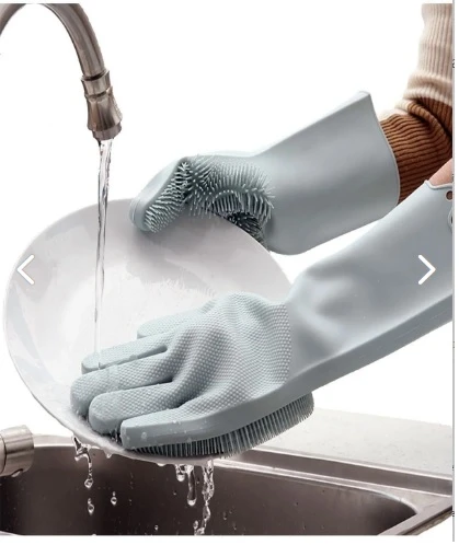 Silikon Bulaşık Yıkama Eldiveni Sihirli Eldiven - Resim 4