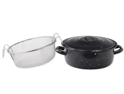 Emaye Mutfak Seti Kızartma, Kavurma Közleme Seti (3 Parça) - 4