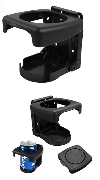 Portatif Katlanabilir Oto Bardak Tutucu Araç Bardaklığı - 2