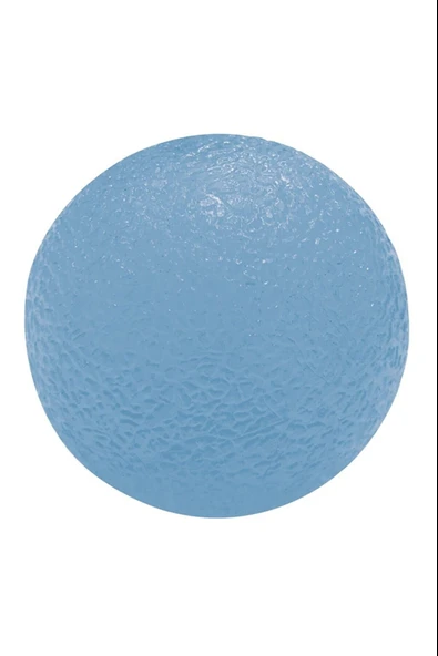 Yumurta Top -  Silikon El Egzersiz Topu Mavi- Sert - 3