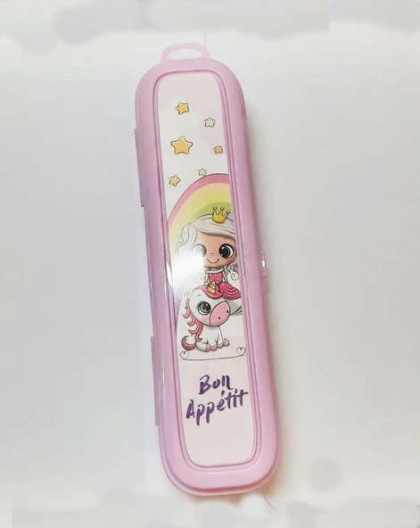 Pembe Multi Renkli Kapaklı Kalemlik Kutusu -Çanta İçi Saklama - Diş Fırçası - Makyaj Fırçası Kutu - 2