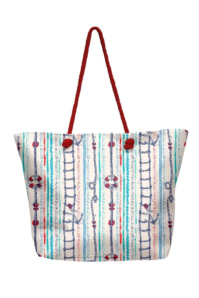 Dijital Baskılı Büyük Boy İçi Astarlı Halat Askılı Kadın Spor Plaj Çantası // 5090 ürün görseli