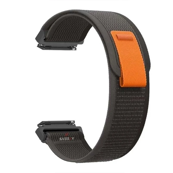 Samsung Galaxy Watch 4 40-42-44-46mm Uyumlu 20mm Wander Trail Loop Kordon  Siyah - 4