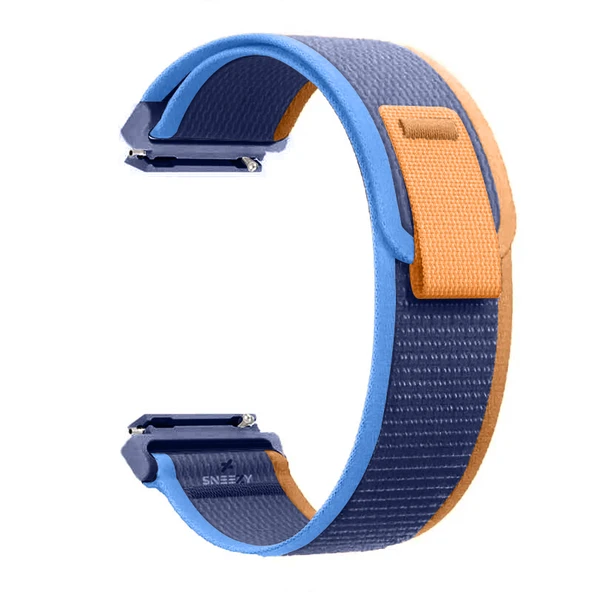 Huawei Watch GT5 41mm Uyumlu Kordon Trail Loop Cırtlı Yumuşak Kumaş Şık Kordon  Mavi Koyu - 3
