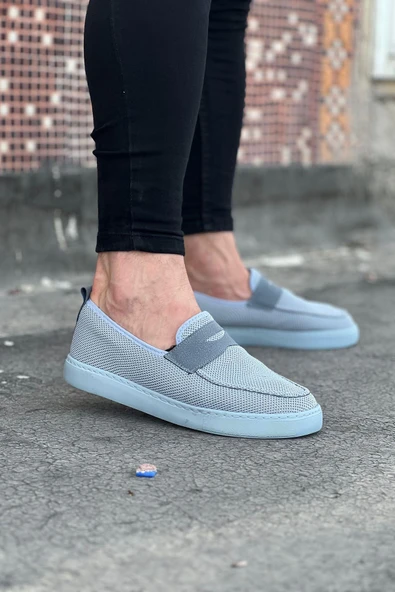 Gri Triko Babet Erkek Casual Ayakkabı - 2