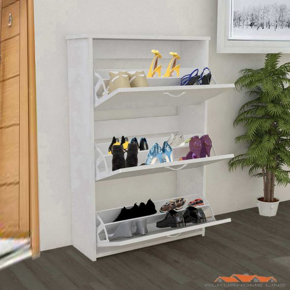 NESLİ 3 Katlı Düşer Kapak Ayakkabılık - 2